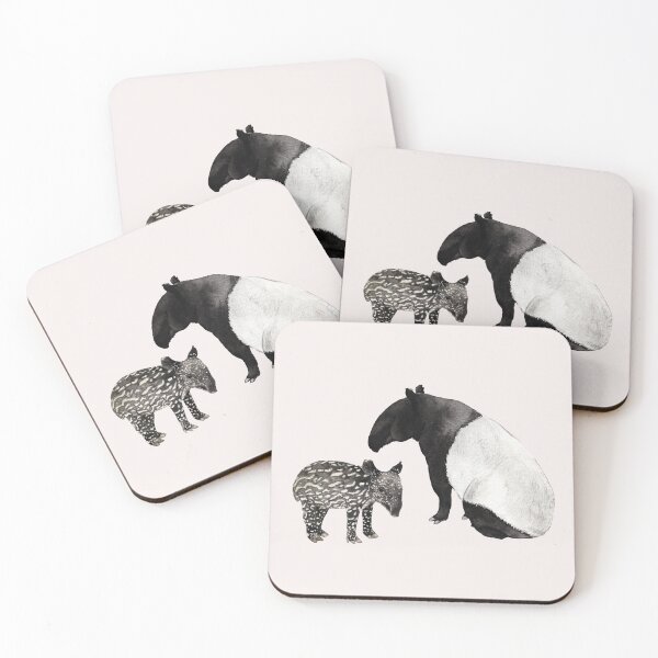 Item preview, Malayan Tapir with baby designed and sold by mooonhannah.