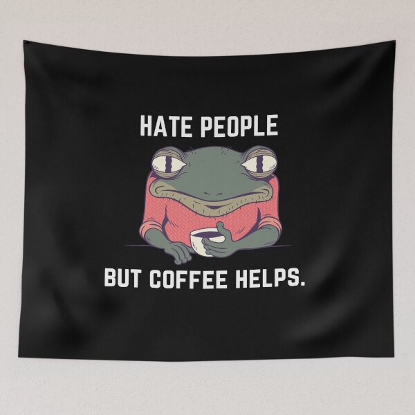 Item preview, Hate people but coffee helps designed and sold by Flags  And co.
