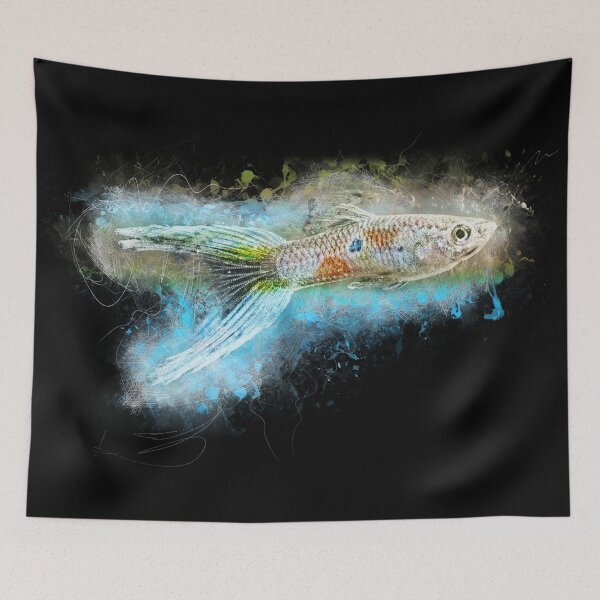 Item preview, Guppy double sword - Poecilia reticulata designed and sold by AquariumLutter.