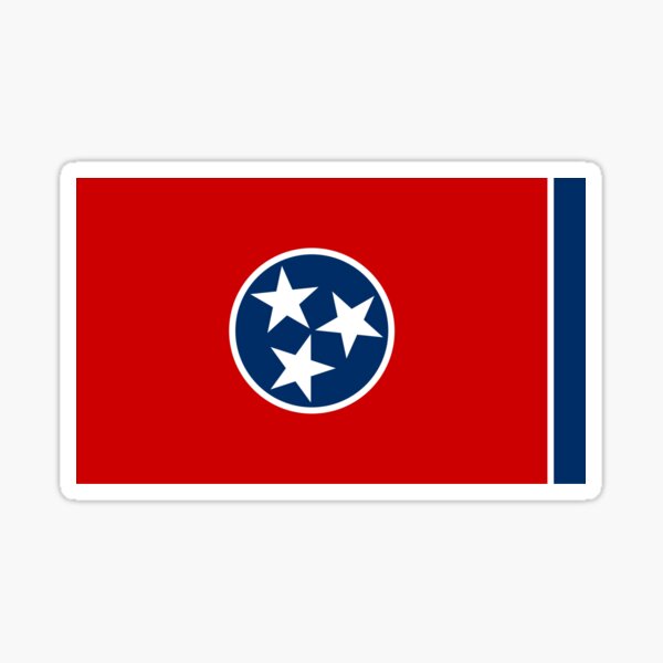 Artikel-Vorschau von Tennessee-Flagge, designt und verkauft von states.