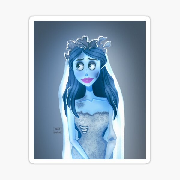 "Corpse Bride" Sticker for Sale by dinaelrehab | Redbubble