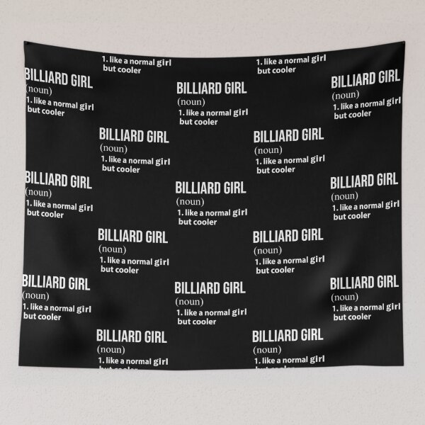 Item preview, Billiard Girl like a normal Girl but cooler designed and sold by NgocLanDesign.