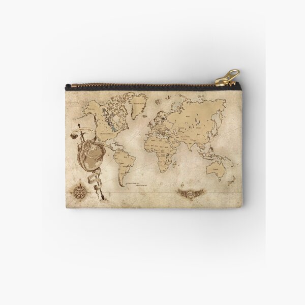 Item preview, World Map (Here be Dragons) designed and sold by Melissa Dekker.