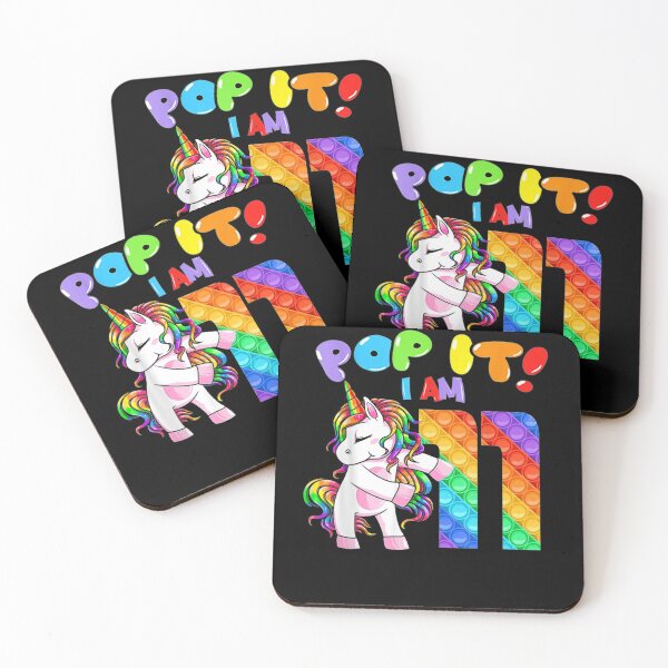 Item preview, Birthday Girls Pop It 11 year old Unicorn Flossing party designed and sold by georgebuckart.