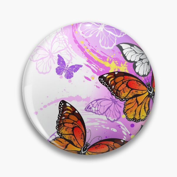 Item preview, Monarch Butterflies on Purple Background designed and sold by Blackmoon9.