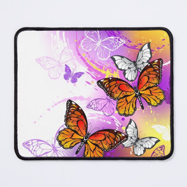 Item preview, Monarch Butterflies on Purple Background designed and sold by Blackmoon9.