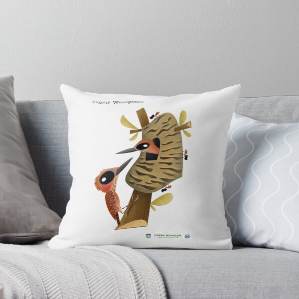 Item preview, Rufous Woodpecker caricature designed and sold by Green Humour.