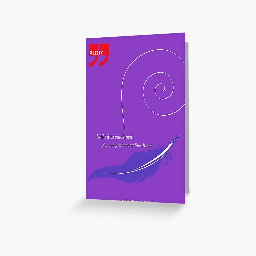 Pliny the Elder Quote Greeting Card