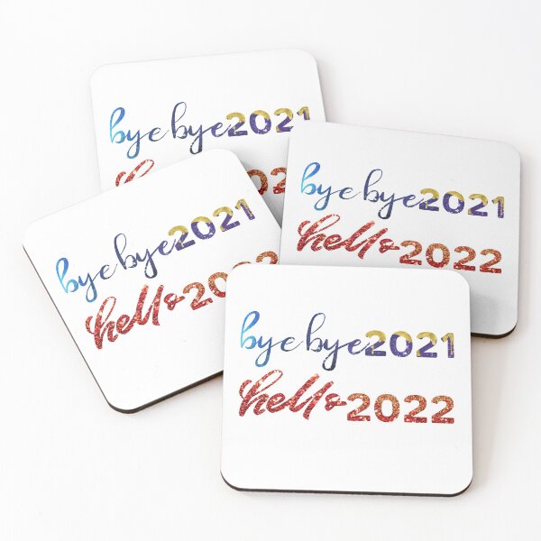 Item preview, Bye Bye 2021 Hello 2022 glitter texture design designed and sold by NataPrando.