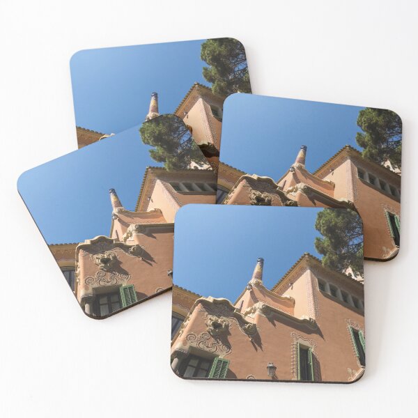 Item preview, Whimsical Landmark - Antoni Gaudi House Museum in Park Guell Barcelona designed and sold by Georgia Mizuleva.