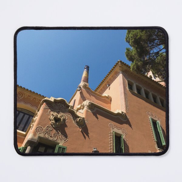 Item preview, Whimsical Landmark - Antoni Gaudi House Museum in Park Guell Barcelona designed and sold by Georgia Mizuleva.