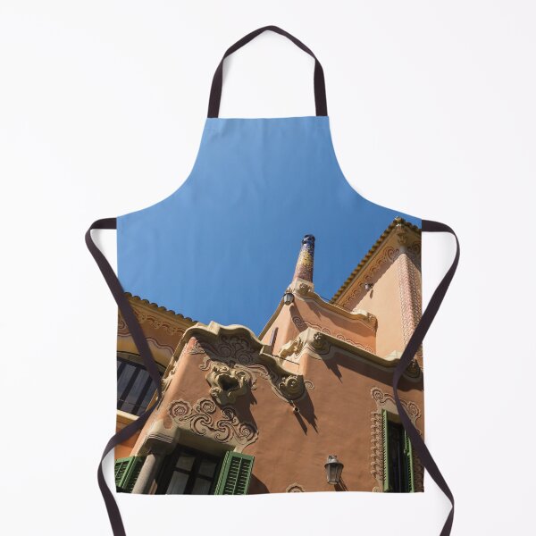 Item preview, Whimsical Landmark - Antoni Gaudi House Museum in Park Guell Barcelona designed and sold by Georgia Mizuleva.