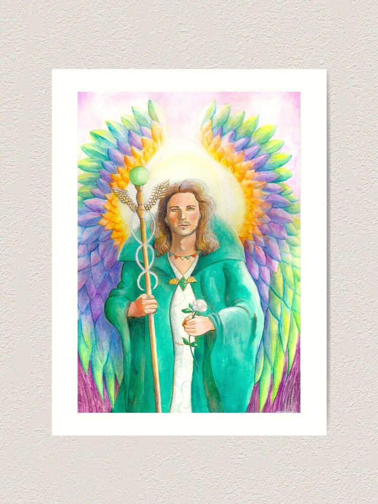 Archangel Raphael - Angel of Healing and Travel | Art Print