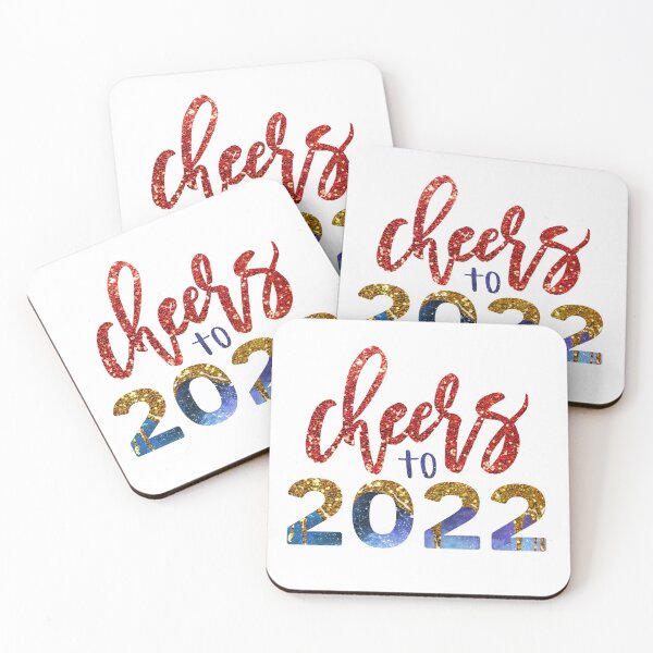 Item preview, Cheers to 2022 glitter texture design designed and sold by NataPrando.