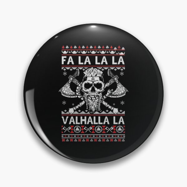 Item preview, Fa La La Valhalla Viking Skull Christmas Ugly designed and sold by dokieuphuong.