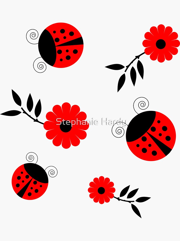 Ladybug Sticker for Sale by Stephanie Hardy