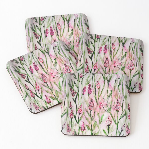 Item preview, Field of pink flowers designed and sold by LovePopsicle.