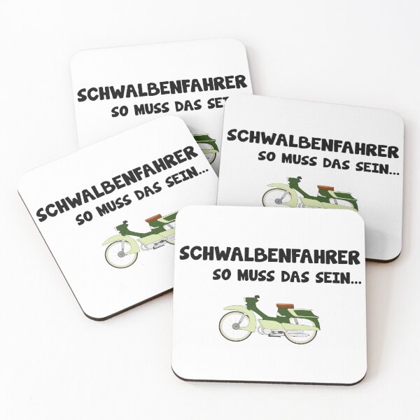Item preview, Schwalbe driving Simson s51 saying designed and sold by Onorato Bellgardt.