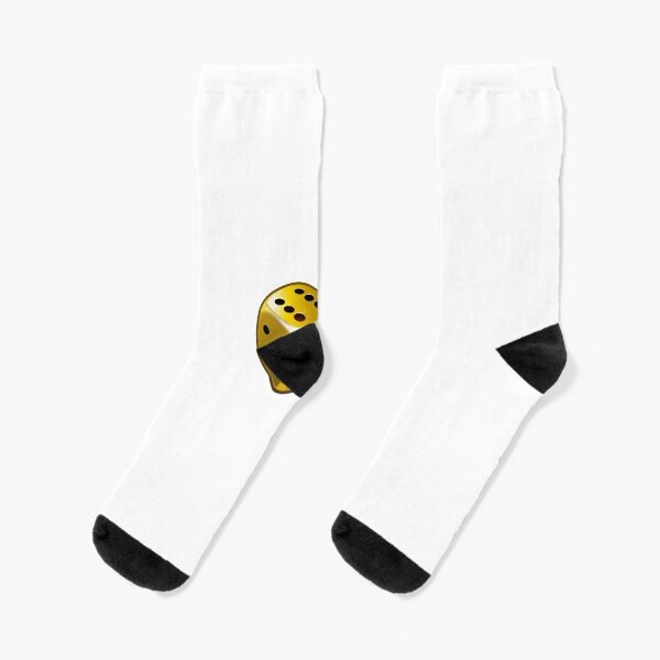 Gold Lottery Design Socks