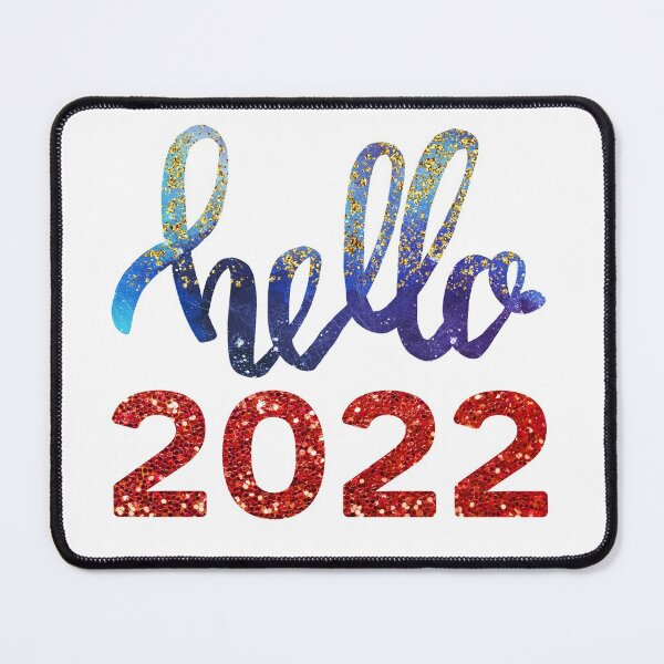 Item preview, Hello 2022 glitter texture design designed and sold by NataPrando.