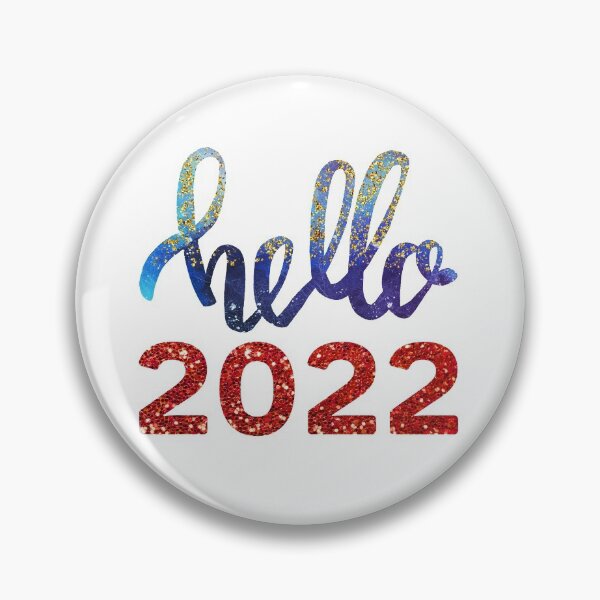 Item preview, Hello 2022 glitter texture design designed and sold by NataPrando.