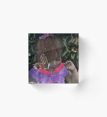 Butterfly Kisses (my Niece Alexandra) Acrylic Block