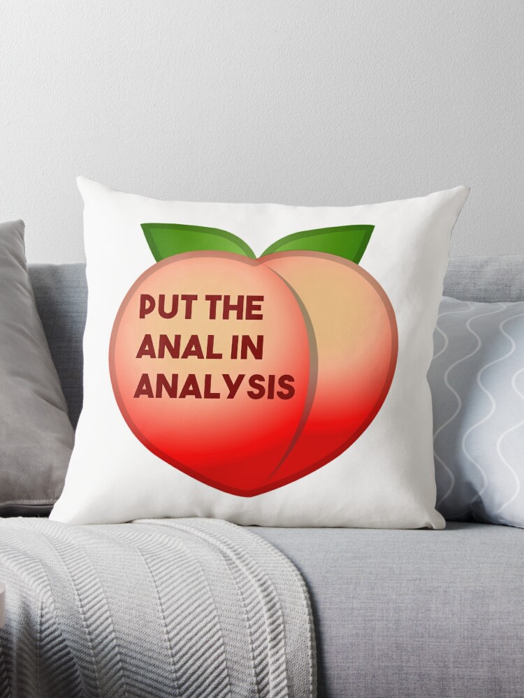 Butt Anal Plug Sex Toys In Ass Throw Pillow