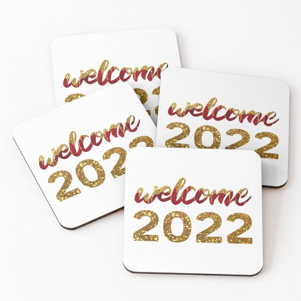 Item preview, Welcome 2022 glitter texture design designed and sold by NataPrando.