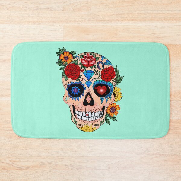 Item preview, Skull with floral designed and sold by NyengRepublic.