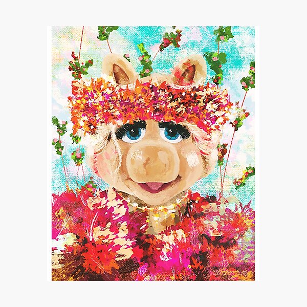 Vista previa del artículo con la obra «Arte De Miss Piggy», diseñado y vendido por DanielleAber.