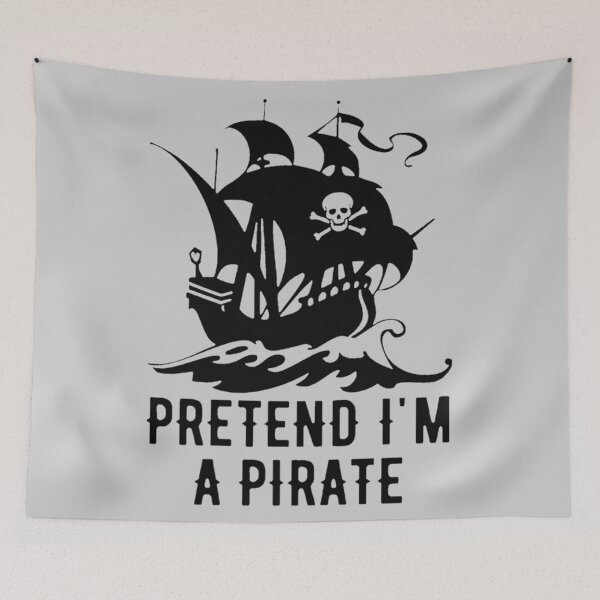 Item preview, Pretend Im A Pirate - Funny Halloween, Funny Pirate, Funny Design, Funny Quotes, Funny Quotation designed and sold by Santanu1990.
