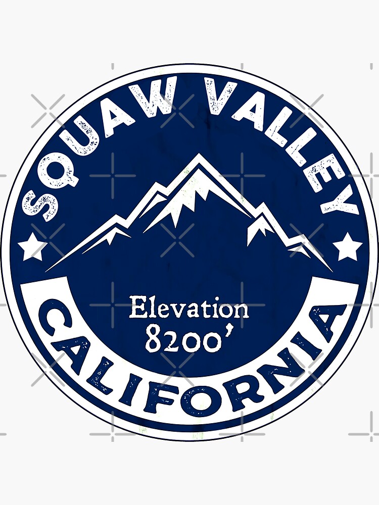"Squaw Valley California" Sticker for Sale by ApolloniusCha Redbubble
