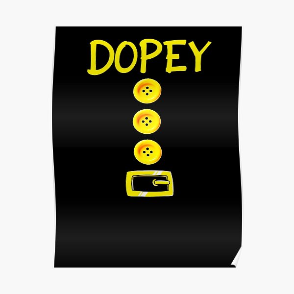 Dopey Dwarf Halloween Costume Color Matching Dopey Dwarf Poster For Sale By Mosessecurity 