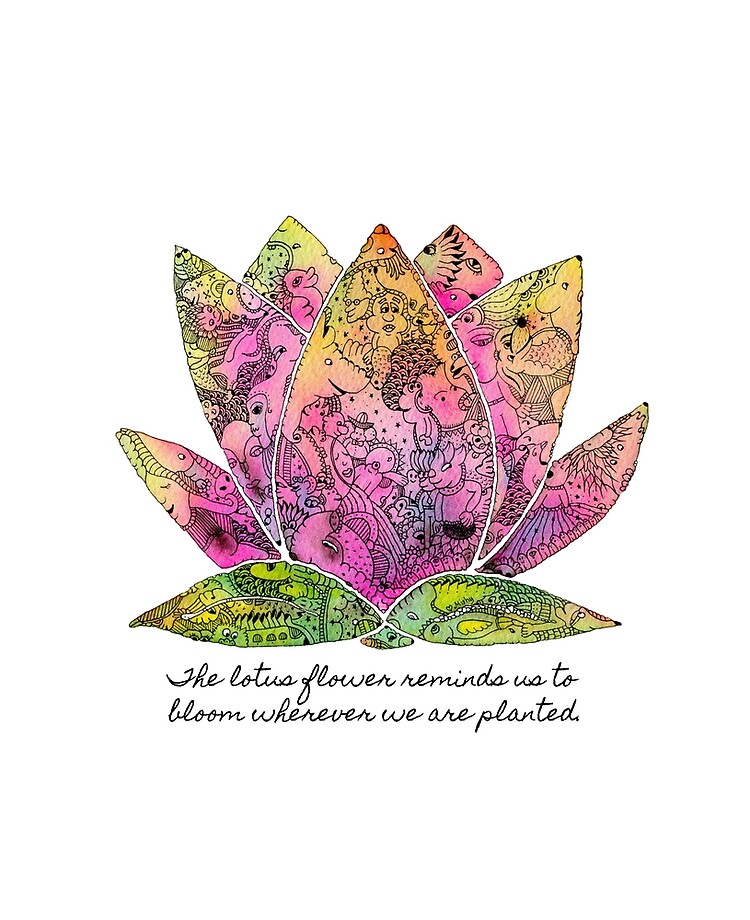 Lotus Flower Inspiring Quote Ipad Case Skin By Mishyrowan Redbubble