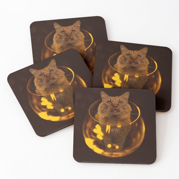 Item preview, cat in a glass designed and sold by HoudHoud-art.