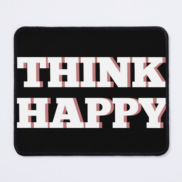 Item preview, Think Happy Typography Text designed and sold by Trisha Banlasan.