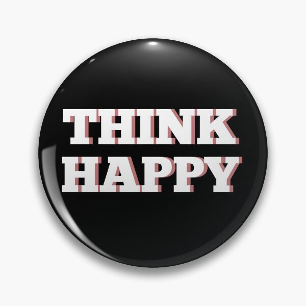 Item preview, Think Happy Typography Text designed and sold by Trisha Banlasan.