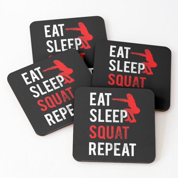 Item preview, Eat Sleep Squat Repeat, Fitness designed and sold by FNStuff.