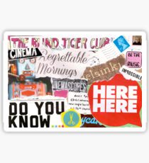 Here Here Sticker