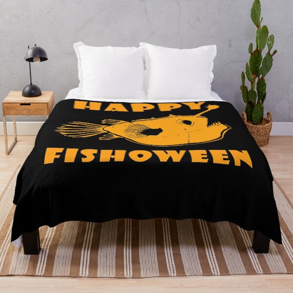 Item preview, Happy Fishoween Halloween Fish Fisherman Fisherwoman designed and sold by GypsyKasprak.