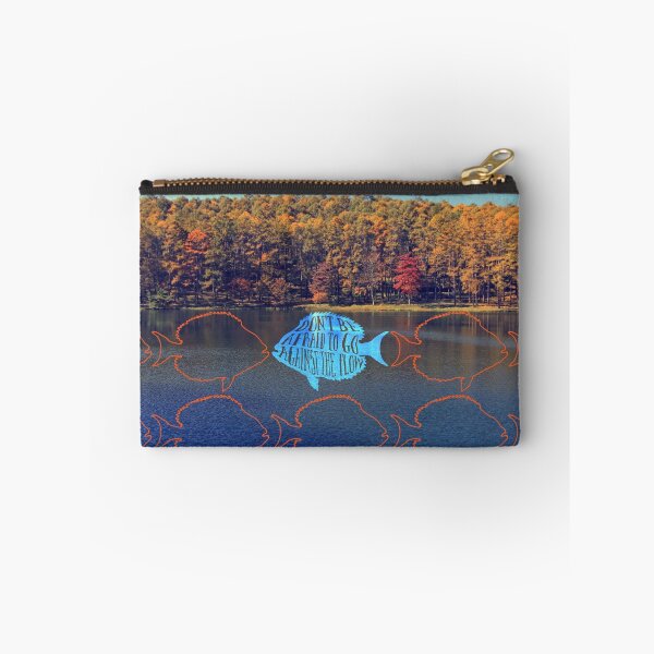 Item preview, Go Against the Flow Fish in Autumn Lake designed and sold by Beverly Claire Kaiya.