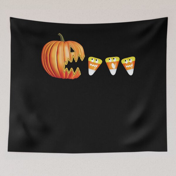Item preview, Funny Halloween Pumpkin Jack o Lantern Eating Candy Corn designed and sold by ZaruckiJami.