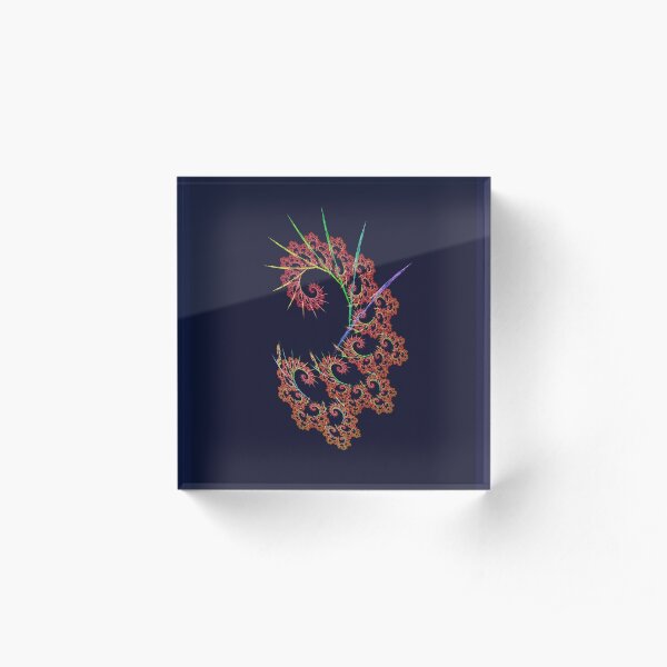 Dangerous #fractal art Acrylic Block