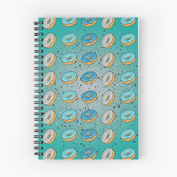 Item preview, Blue colorful donut pattern designed and sold by Donutlovers.