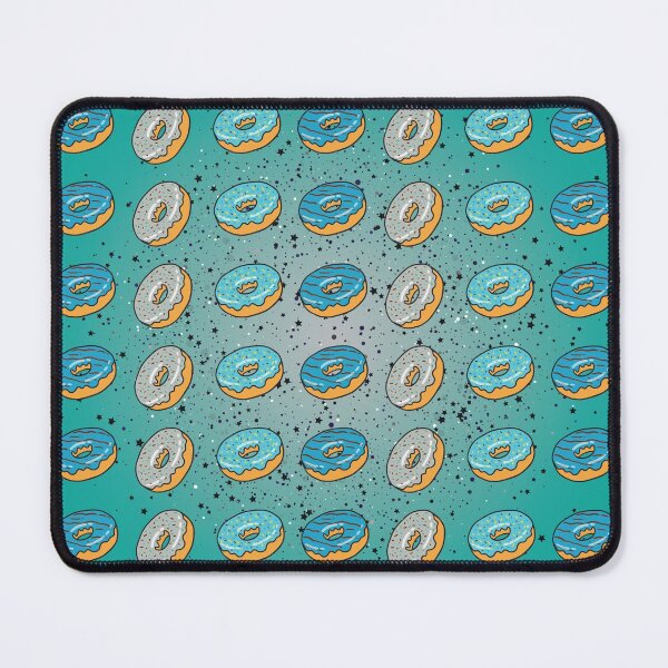 Item preview, Blue colorful donut pattern designed and sold by Donutlovers.