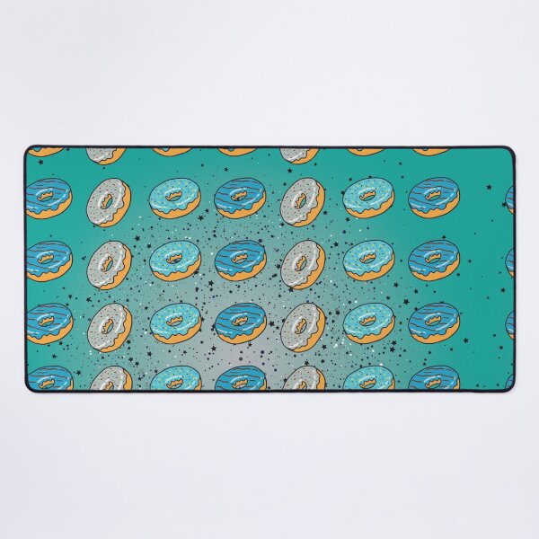 Item preview, Blue colorful donut pattern designed and sold by Donutlovers.