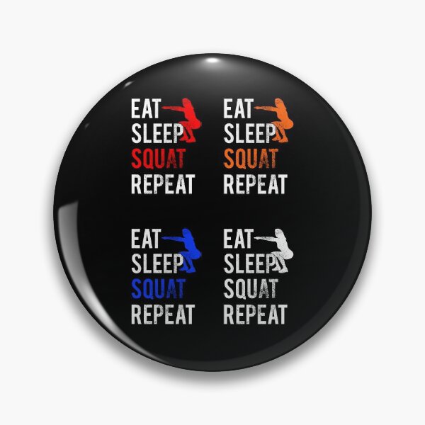 Item preview, Eat Sleep Squat Repeat, Fitness,Sticker Pack designed and sold by FNStuff.