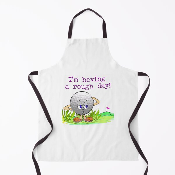 Item preview, Golf Ball Character - Having a Rough Day designed and sold by Glenys Grob.