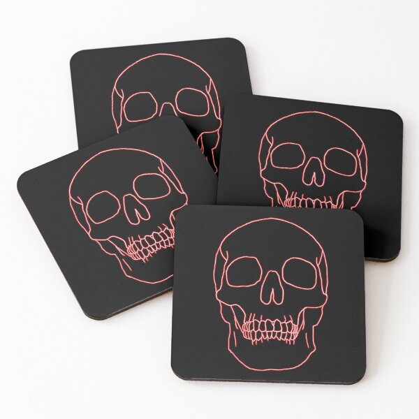 Item preview, Red Neon Skull designed and sold by Ukiyo Sumi.