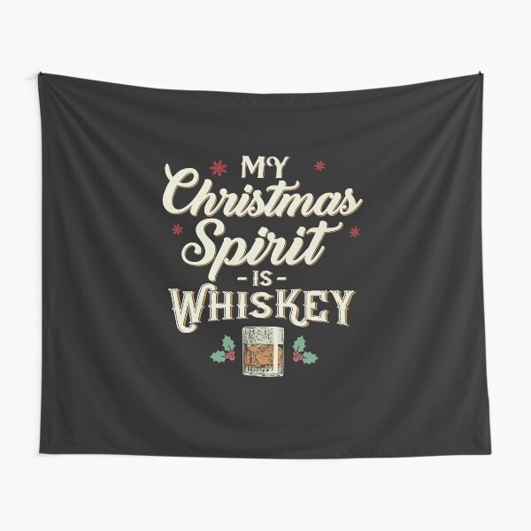 Item preview, Whiskey is My Christmas Spirit Drinking Funny Xmas Gift for Liquor Drinker designed and sold by alenaz.